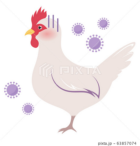 Dead Bird Flu Victim Cartoon Illustration Stock Clipart