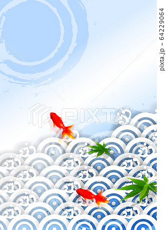 素材 魚 金魚 壁紙のイラスト素材