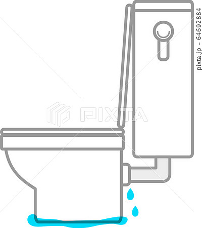 水洗レバーのイラスト素材