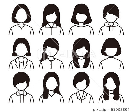 顔なしのイラスト素材