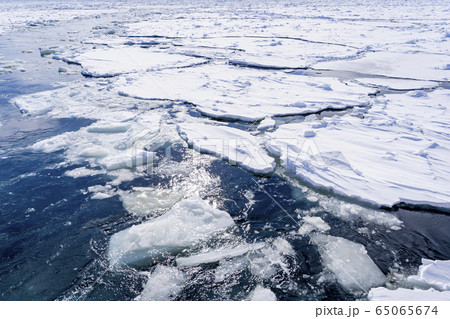 流氷原の写真素材