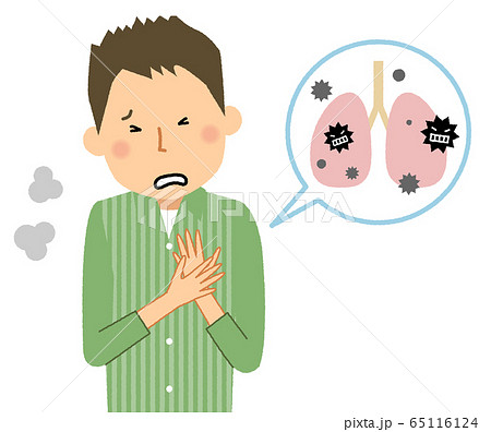 苦しいのイラスト素材