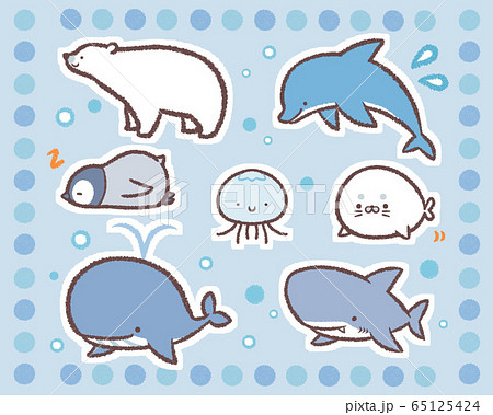 海洋動物插圖素材