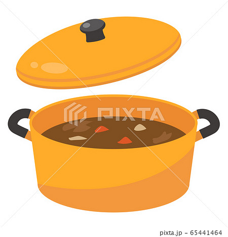 カレー鍋のイラスト素材
