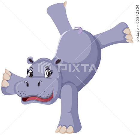 倒立 動物 逆立ちのイラスト素材