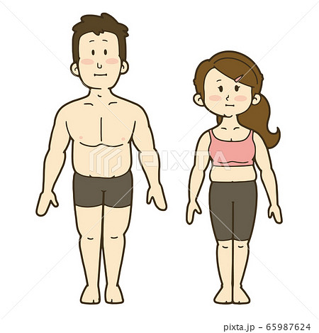 理想体型のイラスト素材 Pixta