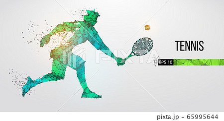 人物 男性 スポーツ テニスのイラスト素材