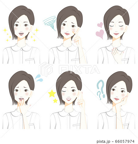 バストアップの写真素材