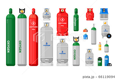 ガスボンベのイラスト素材