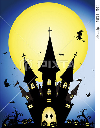 ハロウィン ハロウィーン 城 お城のイラスト素材