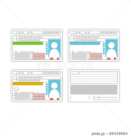 運転免許証のイラスト素材