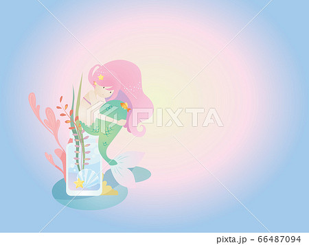 人魚姫 可愛いのイラスト素材