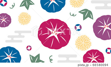 和柄 花 パターンのイラスト素材
