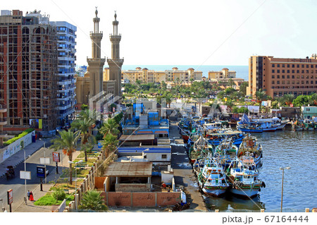 カイロ エジプト 町並み 市街地の写真素材