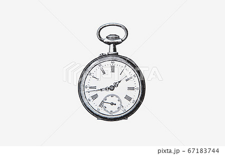 懐中時計のイラスト素材集 ピクスタ