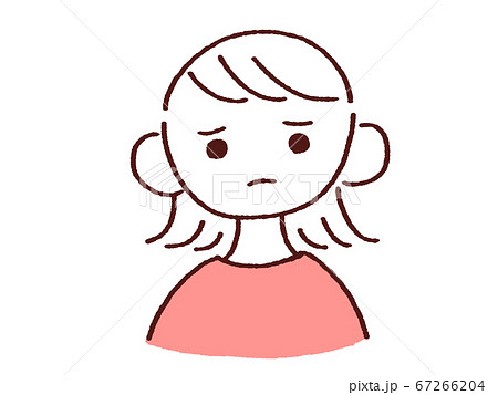 静かに怒るのイラスト素材