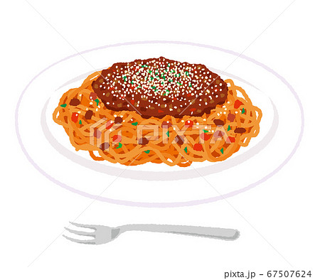 スパゲティ パスタのイラスト素材集 ピクスタ