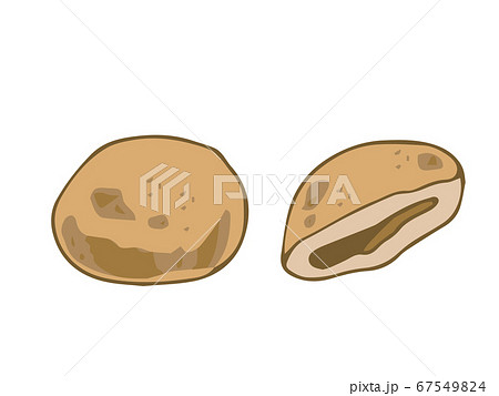 揚げパンのイラスト素材