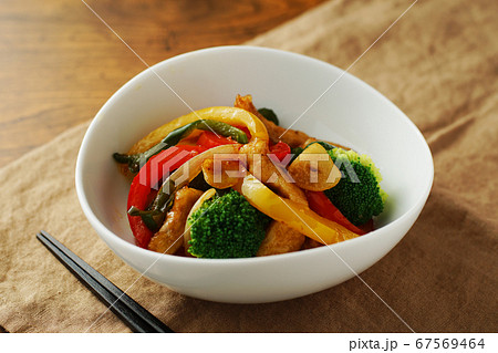 野菜炒めの写真素材
