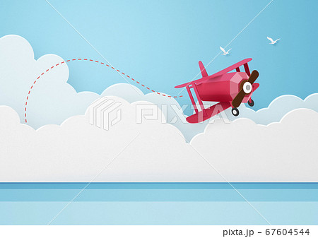 プロペラ機の写真素材