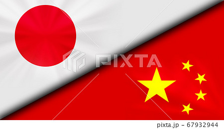 国旗 チャイナ 中国国旗 中華人民共和国のイラスト素材