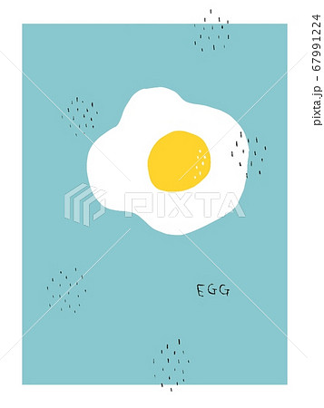 めだま焼きのイラスト素材