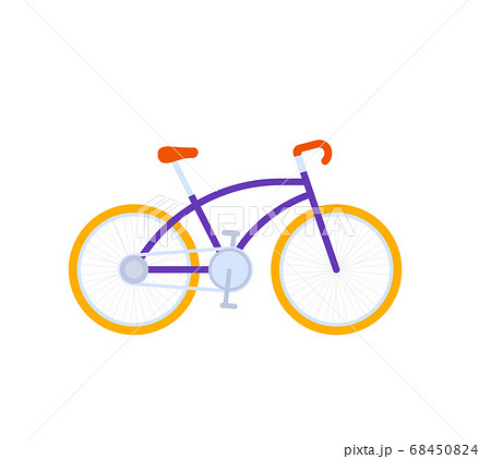 自転車 横 アイコン 趣味のイラスト素材