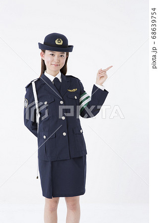 婦人警官 警察官の写真素材