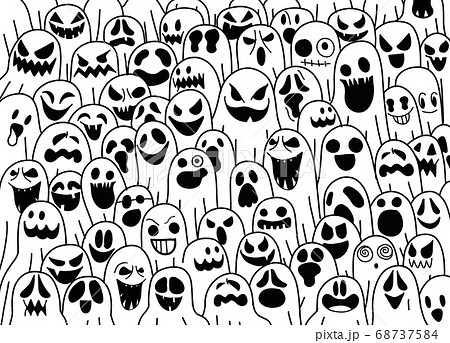 お化け かわいいのイラスト素材