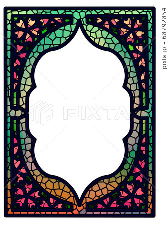 ステンドグラス風のイラスト素材