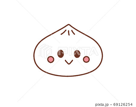 肉まん かわいいのイラスト素材