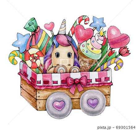 ハート 車 ファンタジー 心臓のイラスト素材