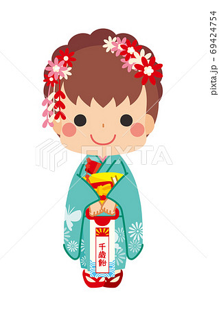 千歳飴のイラスト素材