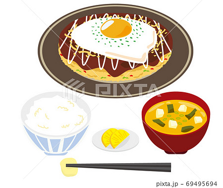 大阪名物のイラスト素材