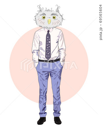 動物 鳥 クール かっこいいのイラスト素材
