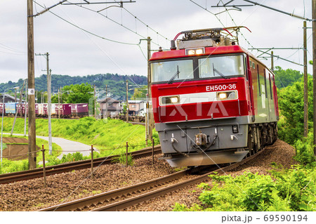 金太郎 貨物列車の写真素材