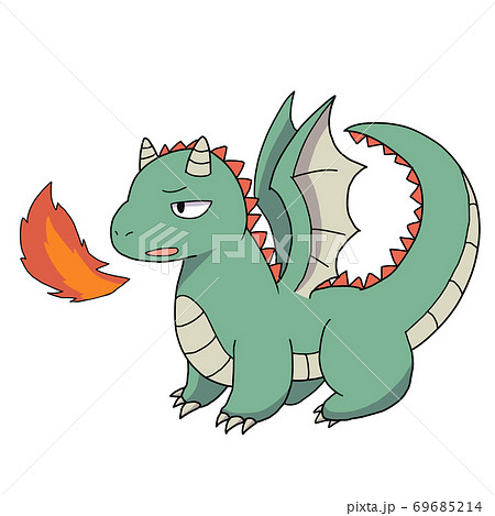 ドラゴン 竜 龍 幻獣のイラスト素材