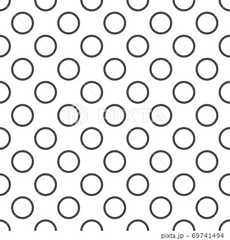 水玉 ドット モノクロ 白黒 背景素材のイラスト素材