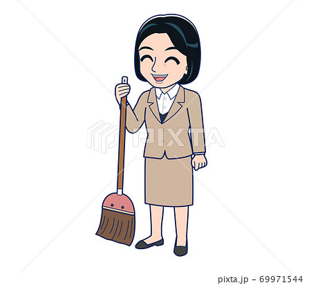 ほうきのイラスト素材集 ピクスタ