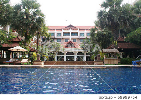 アンコールワットホテルの写真素材