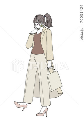 ガールズイラストのイラスト素材