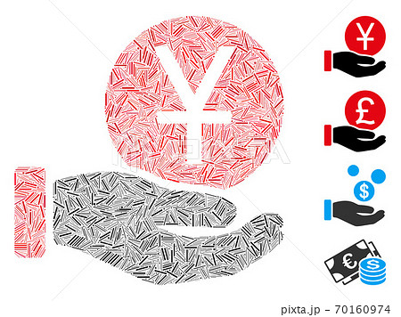 寄付 アイコンの写真素材