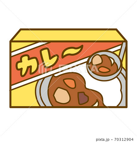 カレールーのイラスト素材