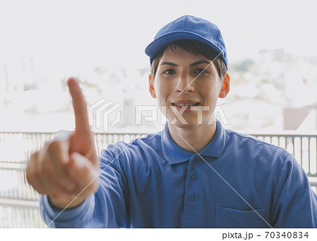 玄関チャイムの写真素材