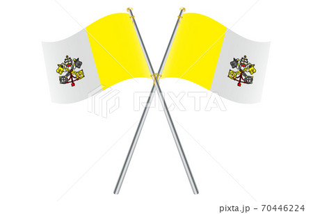 バチカン 国旗の写真素材