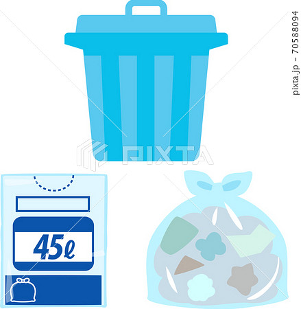 ゴミ袋のイラスト素材集 ピクスタ