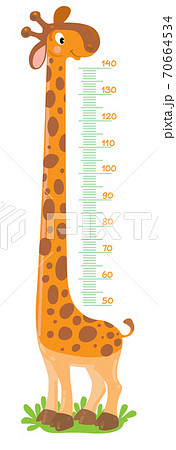 身長計 女の子 かわいいのイラスト素材
