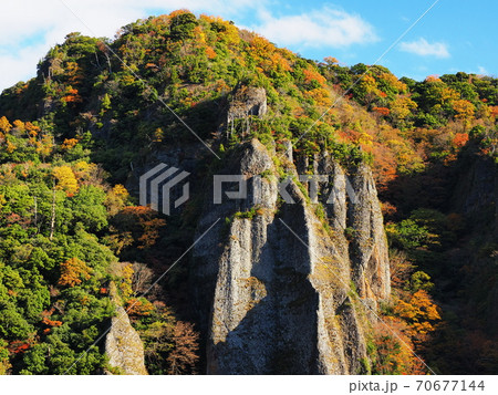 立久恵峡の写真素材