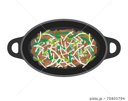 野菜炒めのイラスト素材 野菜炒めのイラスト素材