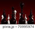 3D Chess Board Game Lineup Closeup and Space Black Background for Copy  Space Stock Illustration - Illustration of thinking, hobby: 265178102